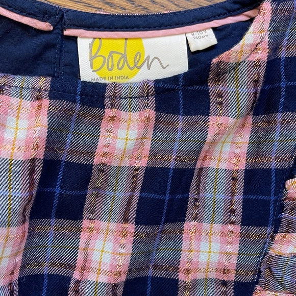 Mini Boden Frill Tiered Sparkle Dress - Picture 8 of 13